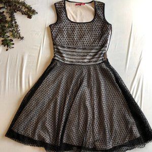 Black & white formal dress